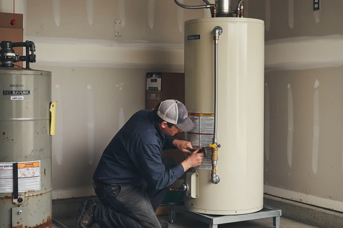 Water heater and shutoff valve replacement in Rembrandt